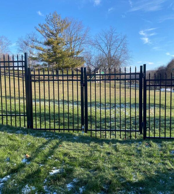 Aluminum Picket Fence Panels Installed in Barrie