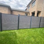 Horizontal Chai Grey Vinyl Fence Burlington