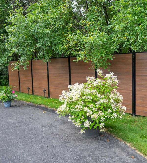 Horizontal Wood Grain Vinyl Fence Panels Burlington