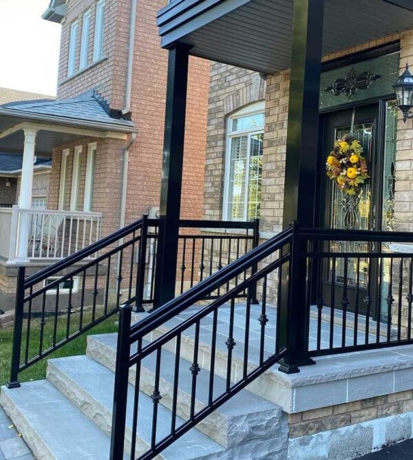 Modern Aluminum Railings With Collars