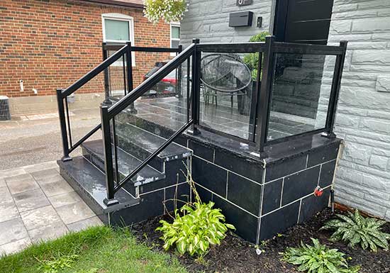 Aluminum Glass Railings Burlington-Glass Railings-Pool Railings-Balcony Railings-Banister Railings-Porch Railings-Glass Railing-Stairs Railings Burlington