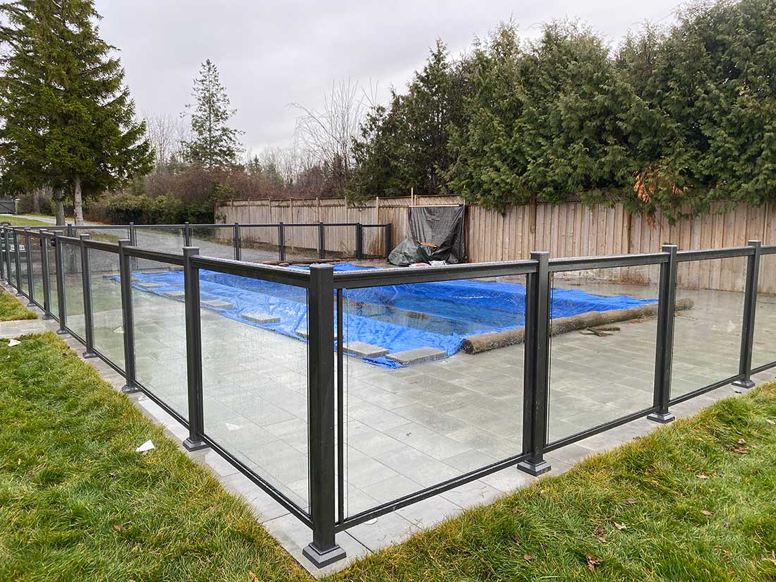 Aluminum Glass Railings Installed in Burlington