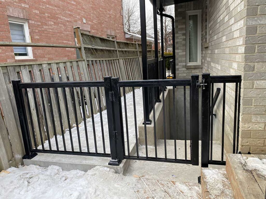 Aluminum Railing Gates Installed in Barrie