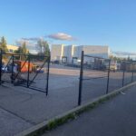 Chain Link Fence-Chain Link Fence Panels Installed in Burlington