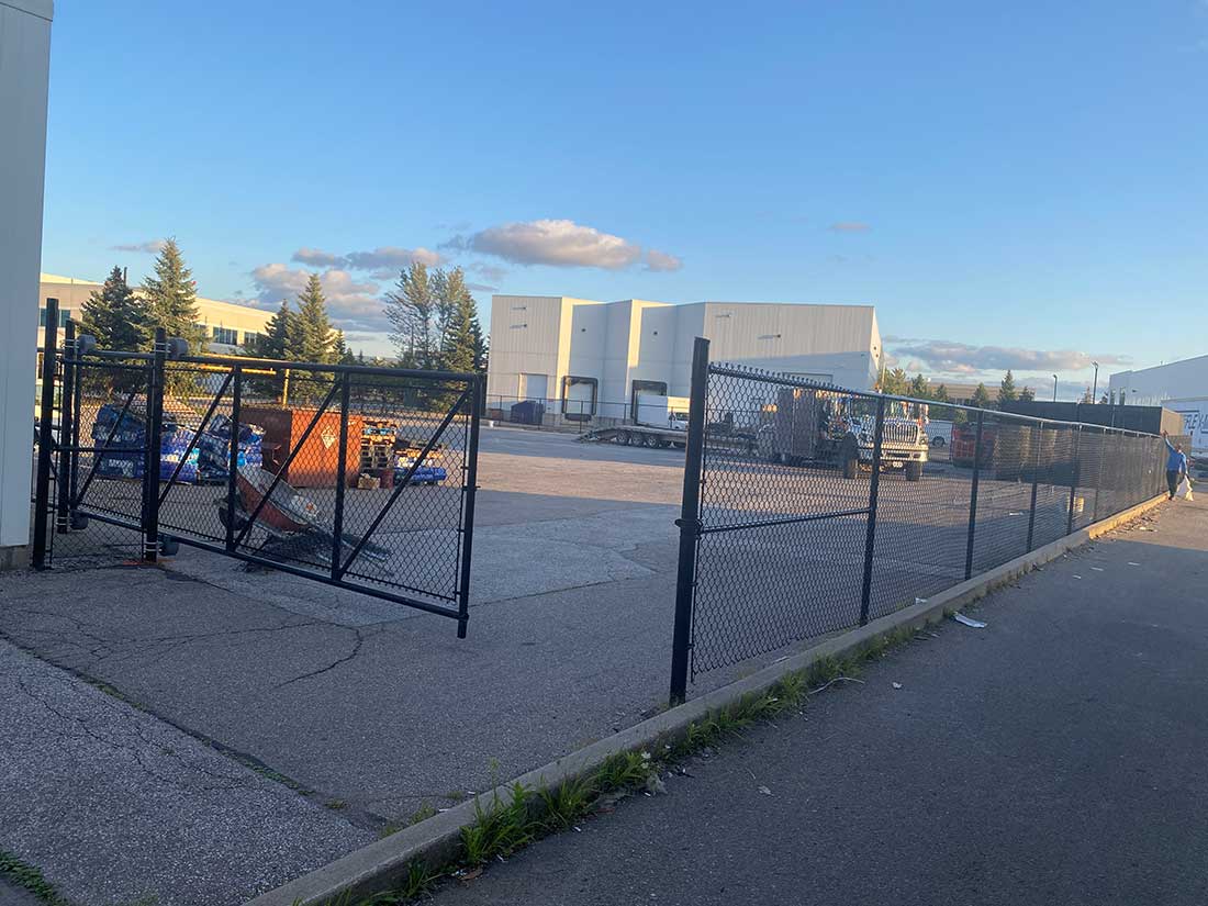 Chain Link Fence-Chain Link Fence Panels Installed in Burlington