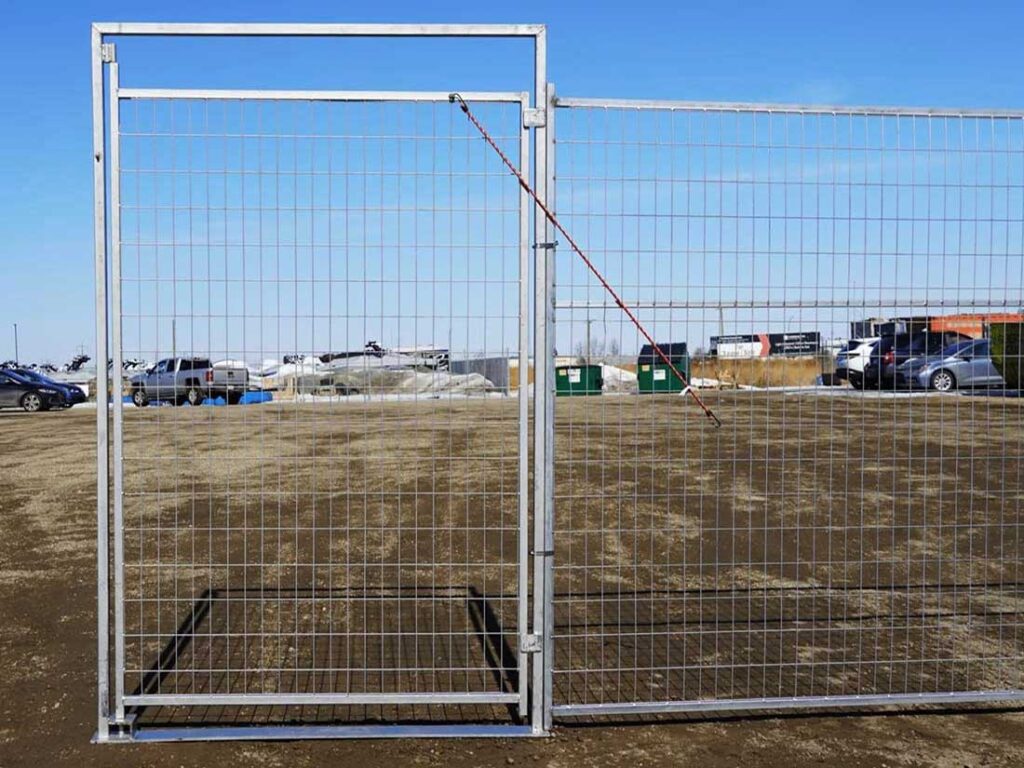 Temporary Fence Gates Installed in Barrie