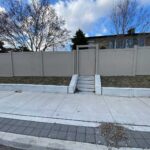 Vinyl Fence-Tan Vinyl Privacy Fence-Pvc Fence-Plastic Fence installed in Burlington