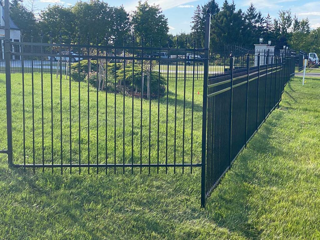 Wrought Iron Fence Panels Installed in Barrie